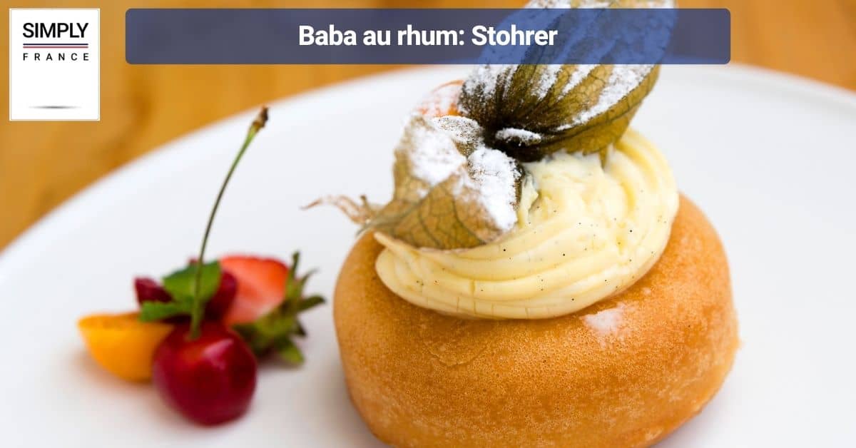 Baba au rhum: Stohrer