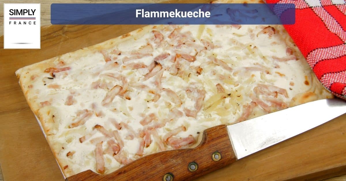 Flammekueche in Strasbourg, France