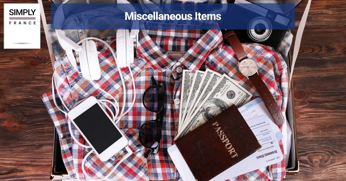 Miscellaneous Items