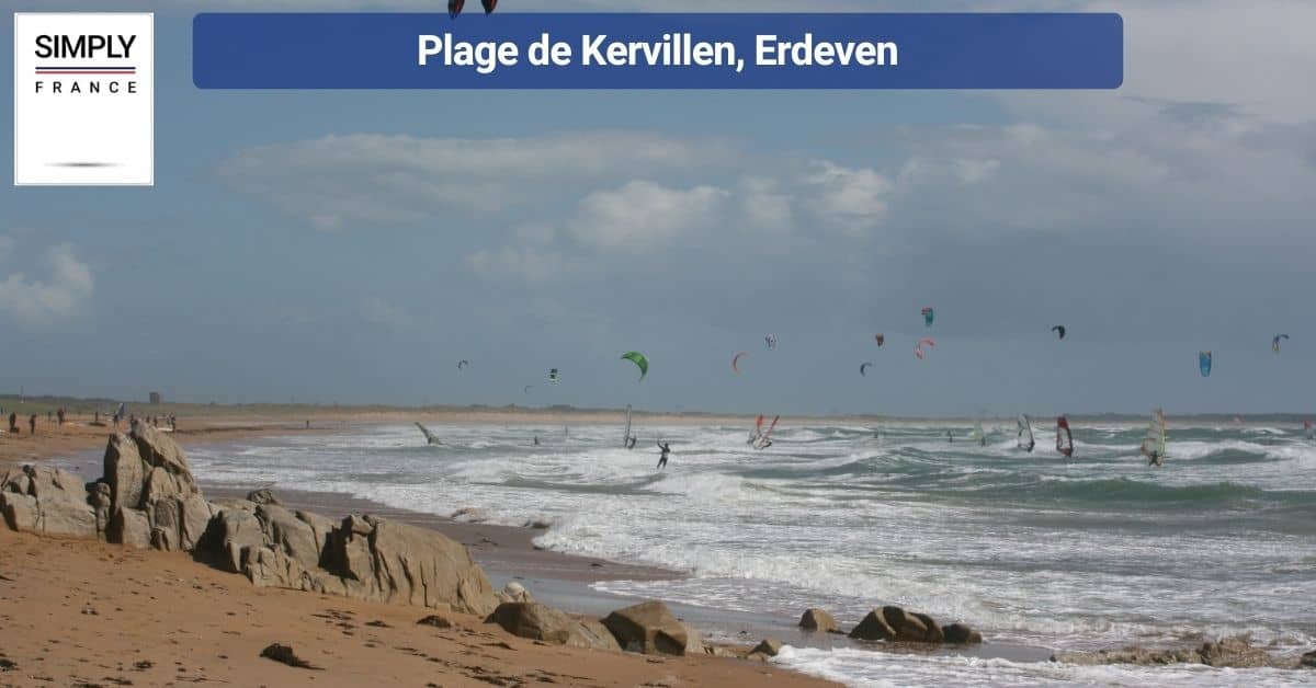 Plage de Kervillen, Erdeven