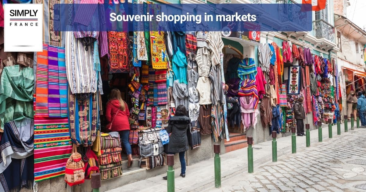 Souvenir shopping in markets