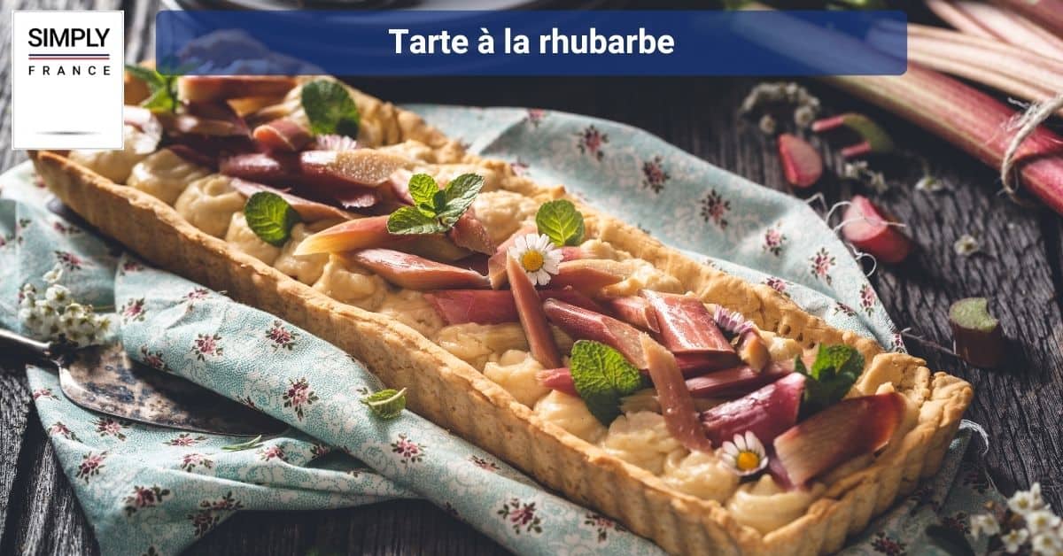 Tarte à la rhubarbe in Strasbourg, France