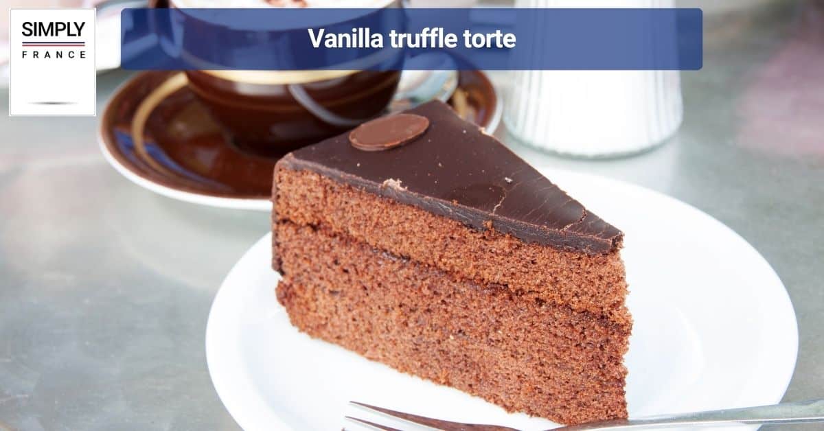 Vanilla truffle torte