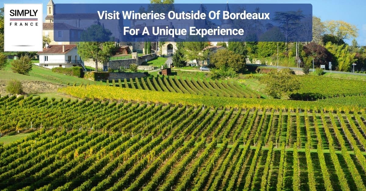 Visit Wineries Outside Of Bordeaux For A Unique Experience
