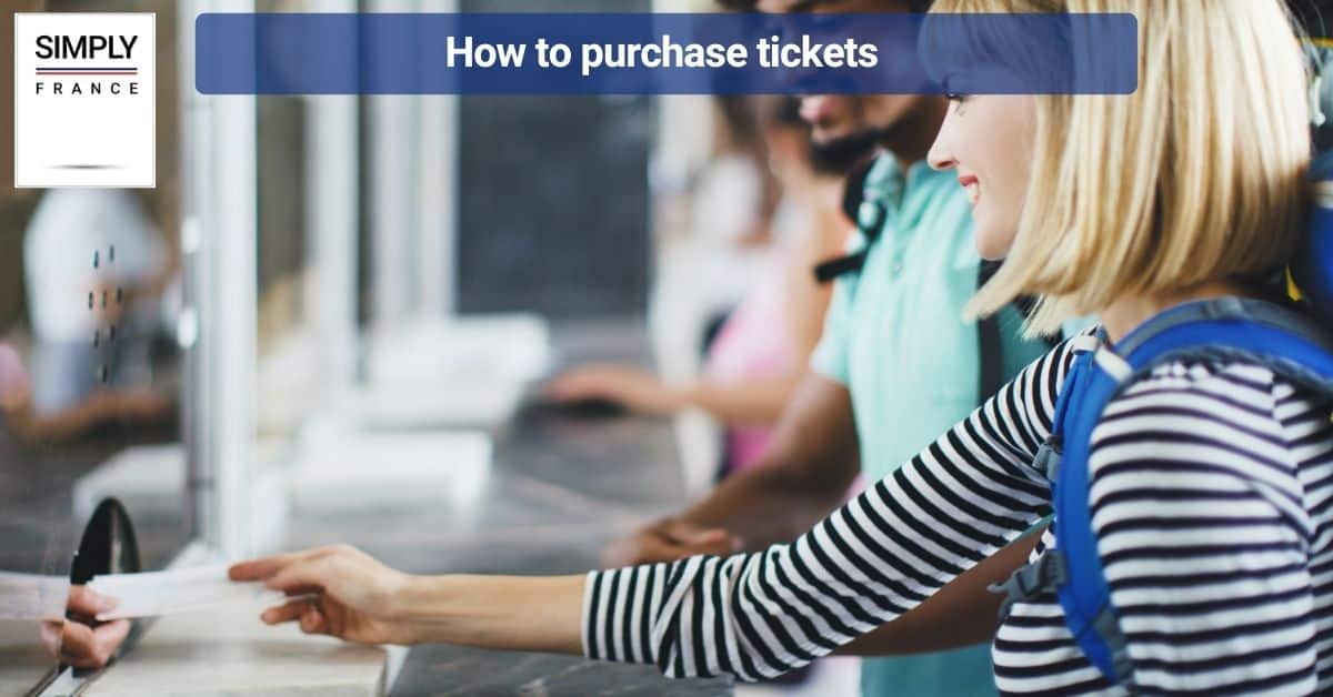 How to purchase tickets