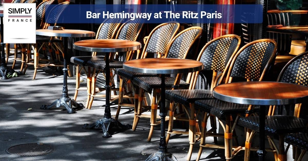 Bar Hemingway at The Ritz Paris