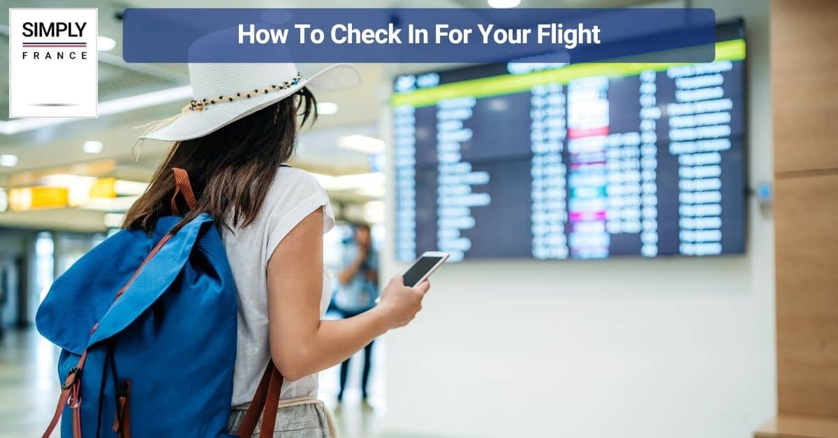 How To Check In For Your Flight
