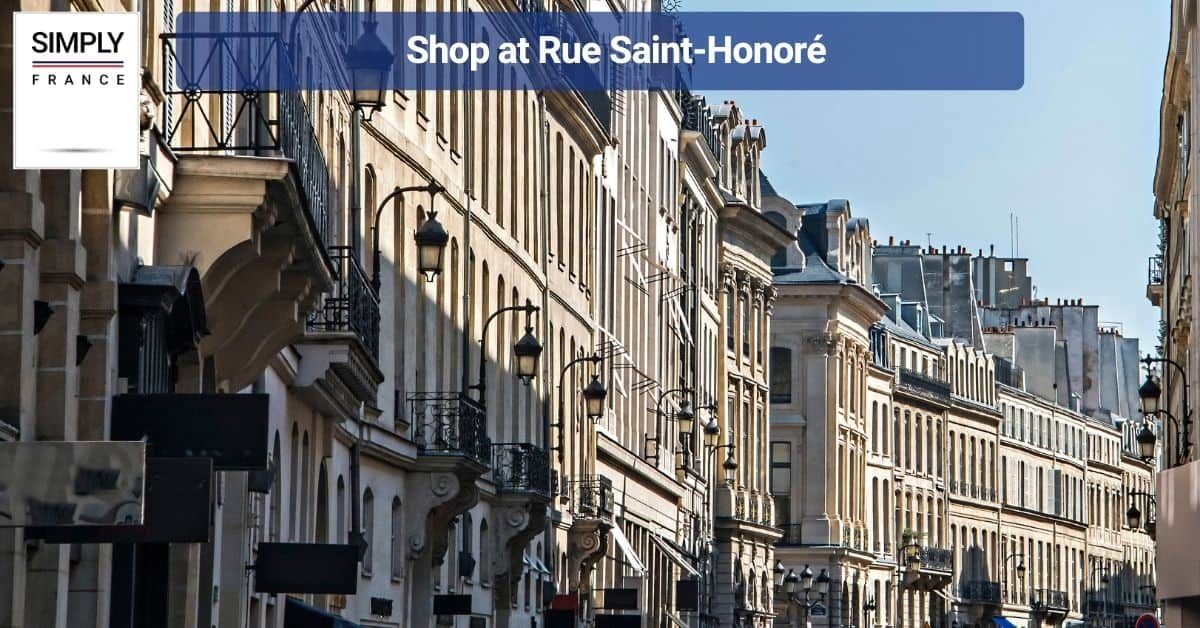 Shop at Rue Saint-Honoré