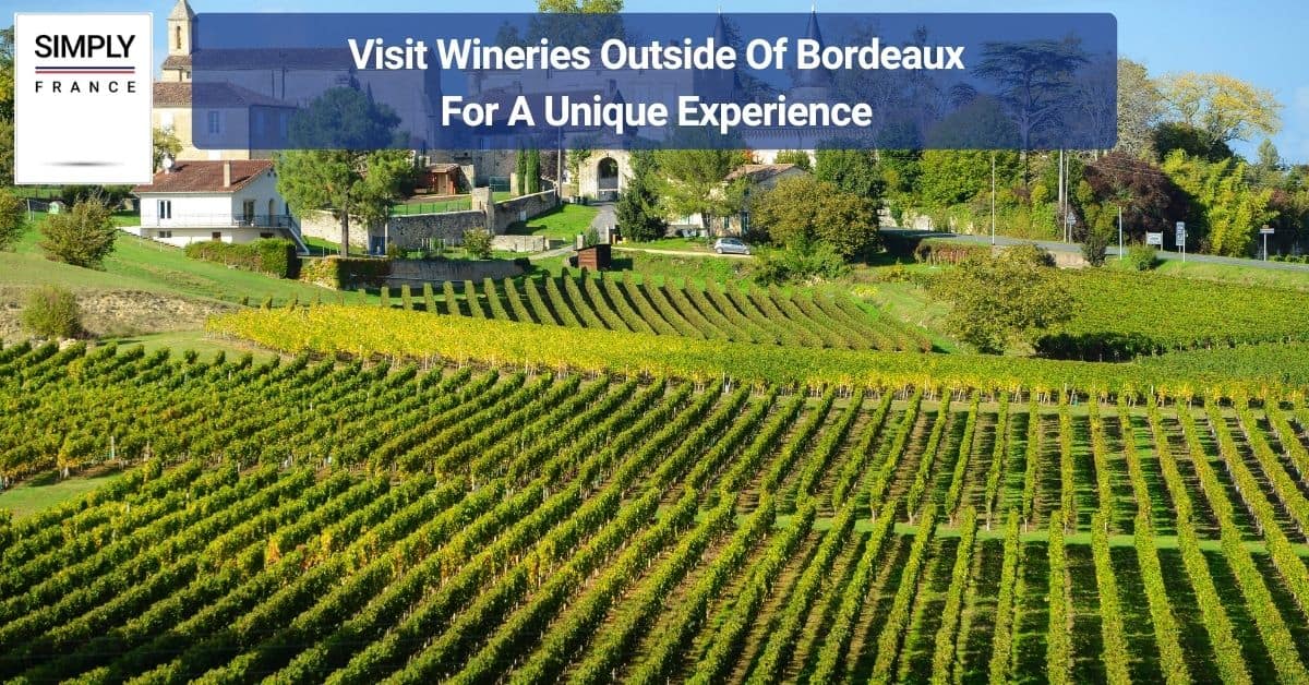 Visit Wineries Outside Of Bordeaux For A Unique Experience 