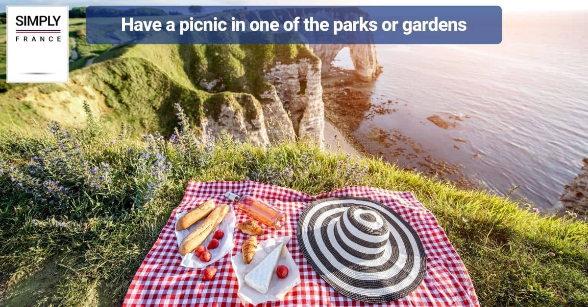 Have a picnic in one of the parks or gardens