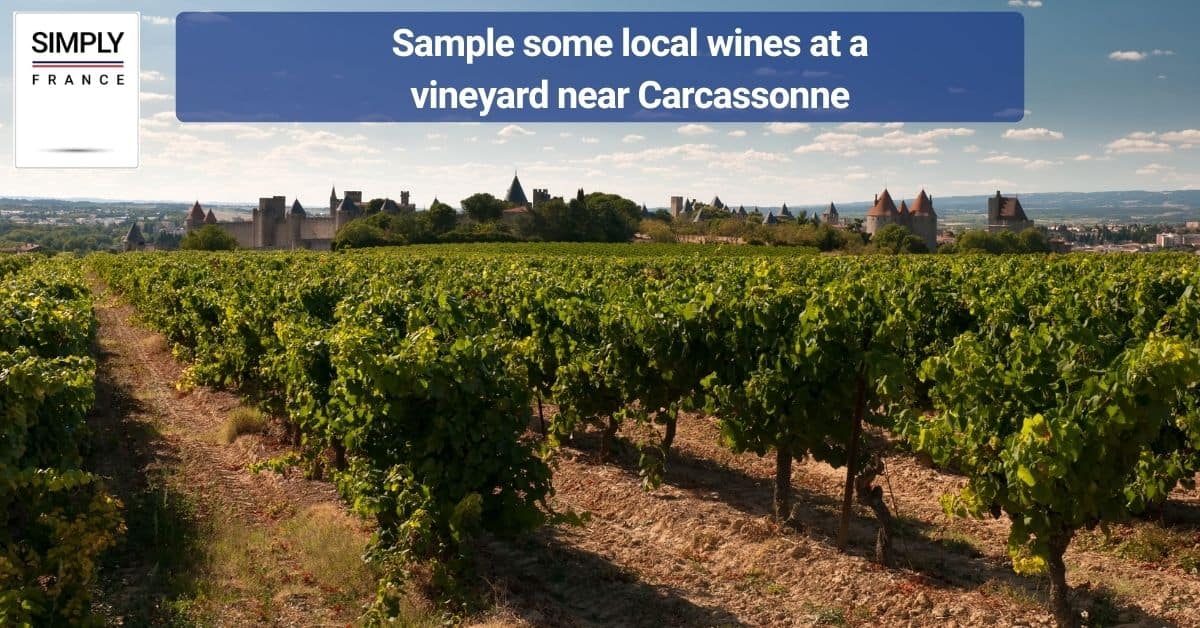 Sample some local wines at a vineyard near Carcassonne