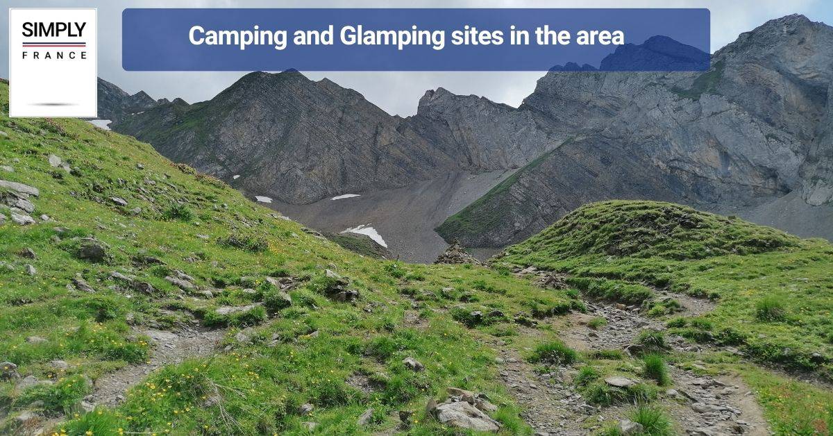 Camping and Glamping sites in the area