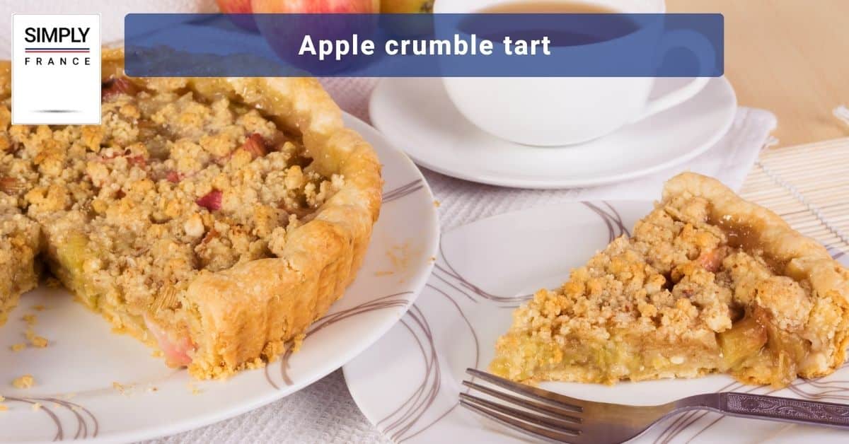 Apple crumble tart