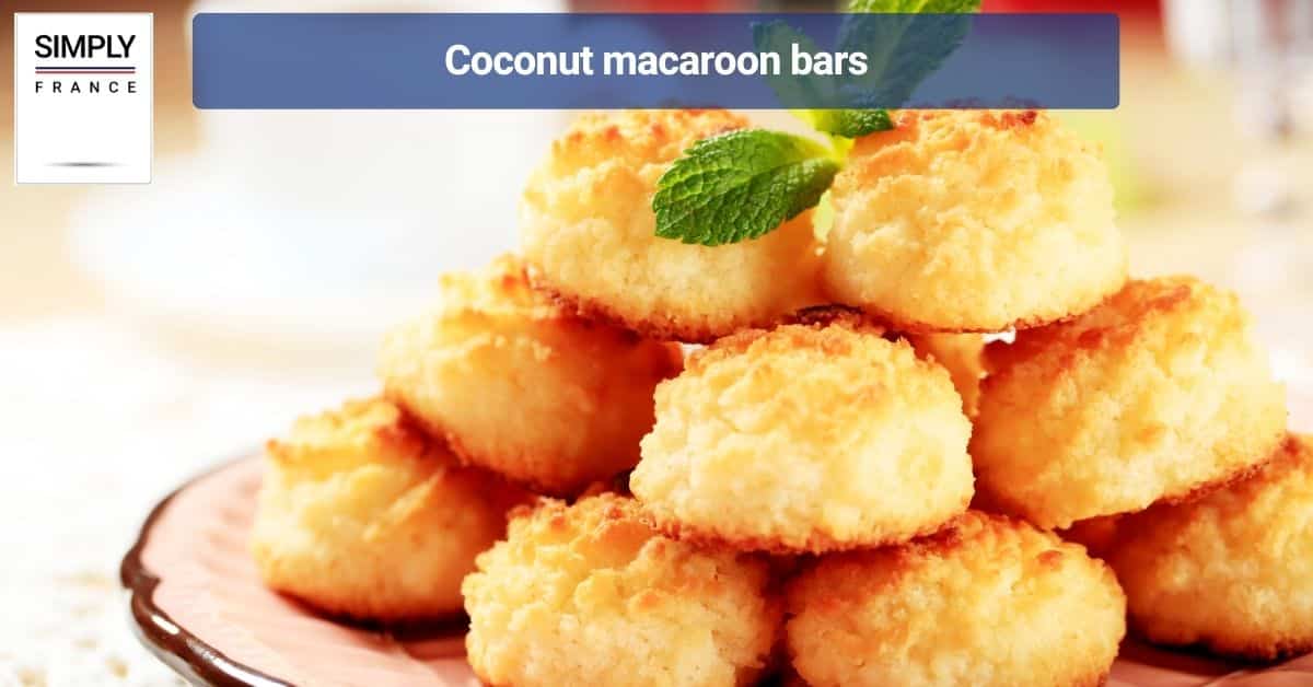 Coconut macaroon bars