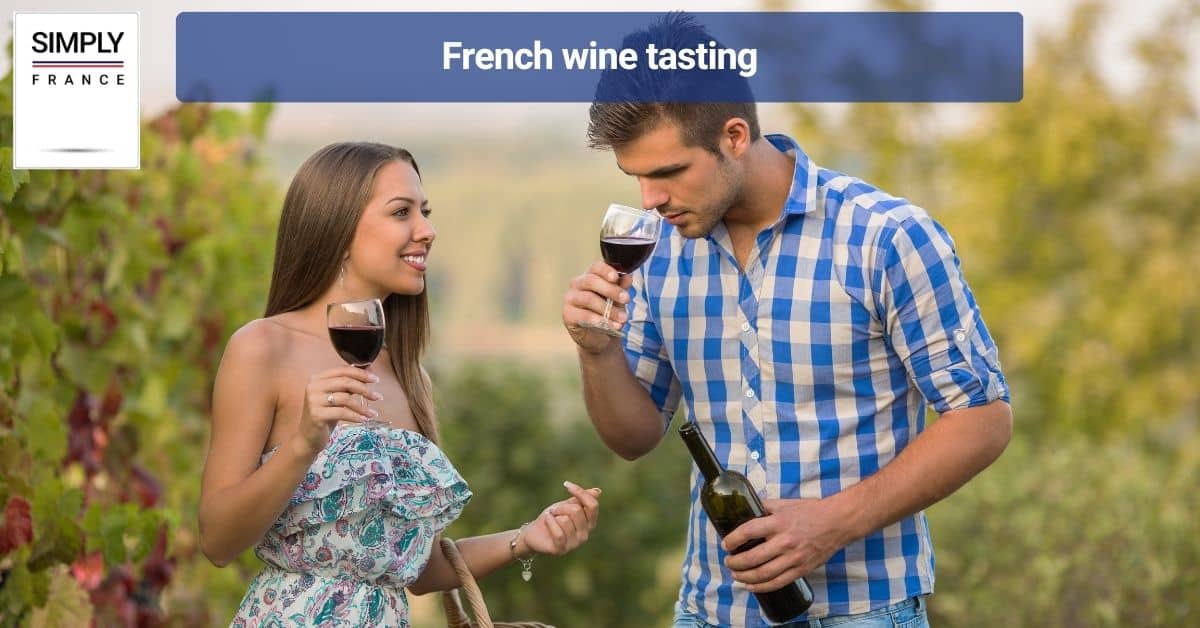 French wine tasting