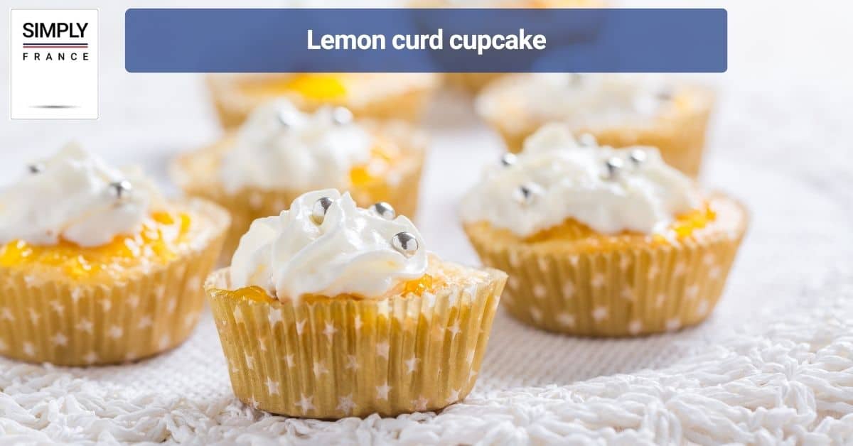 Lemon curd cupcake