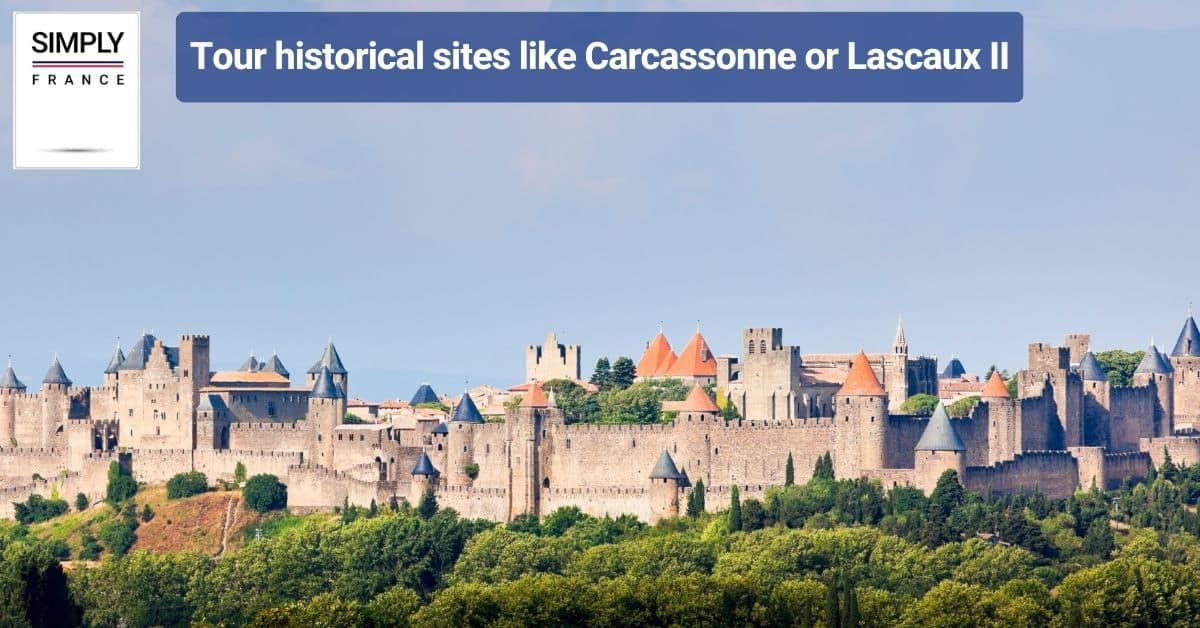 Tour historical sites like Carcassonne or Lascaux II